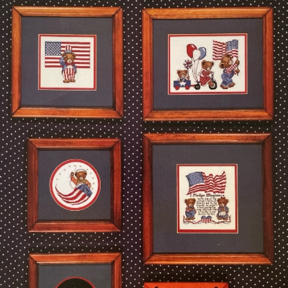 Vintage American Patriotic Cross Stitch Patterns - 2 Leaflets - Picture 4 of 5